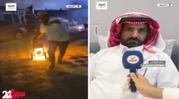 حريق الجبيل.. مواطن بطل ينقذ محلاً ويكشف سراً مفاجئاً وراء تصوير الواقعة